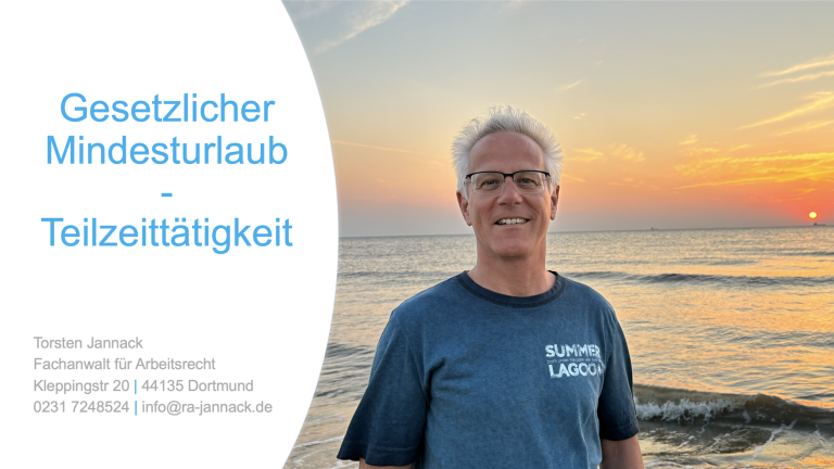 gesetzlicher Mindesturlaub - Teilzeittätigkeit